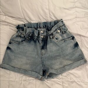 Denim High-Waisted Women's Shorts
